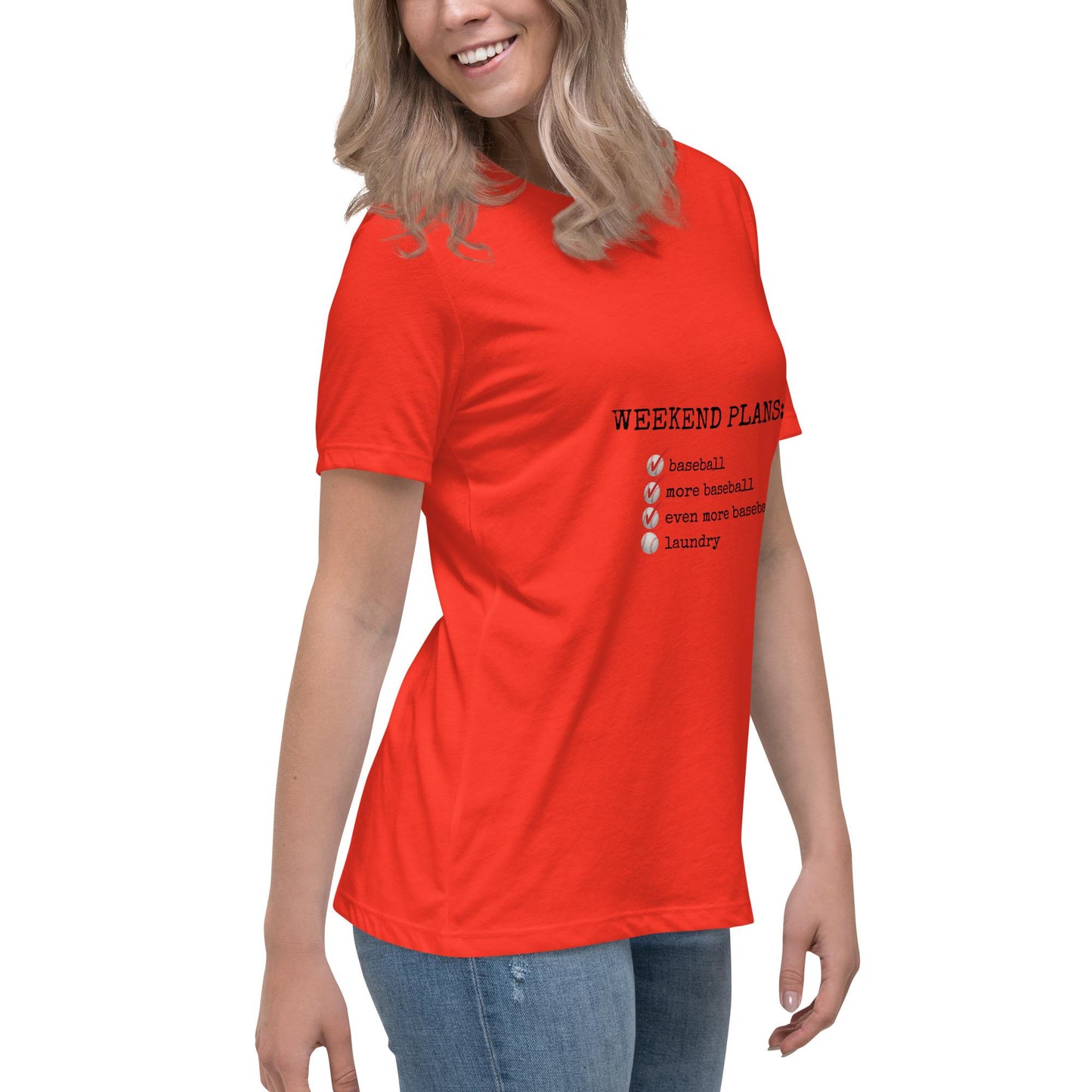women's weekend plans tee