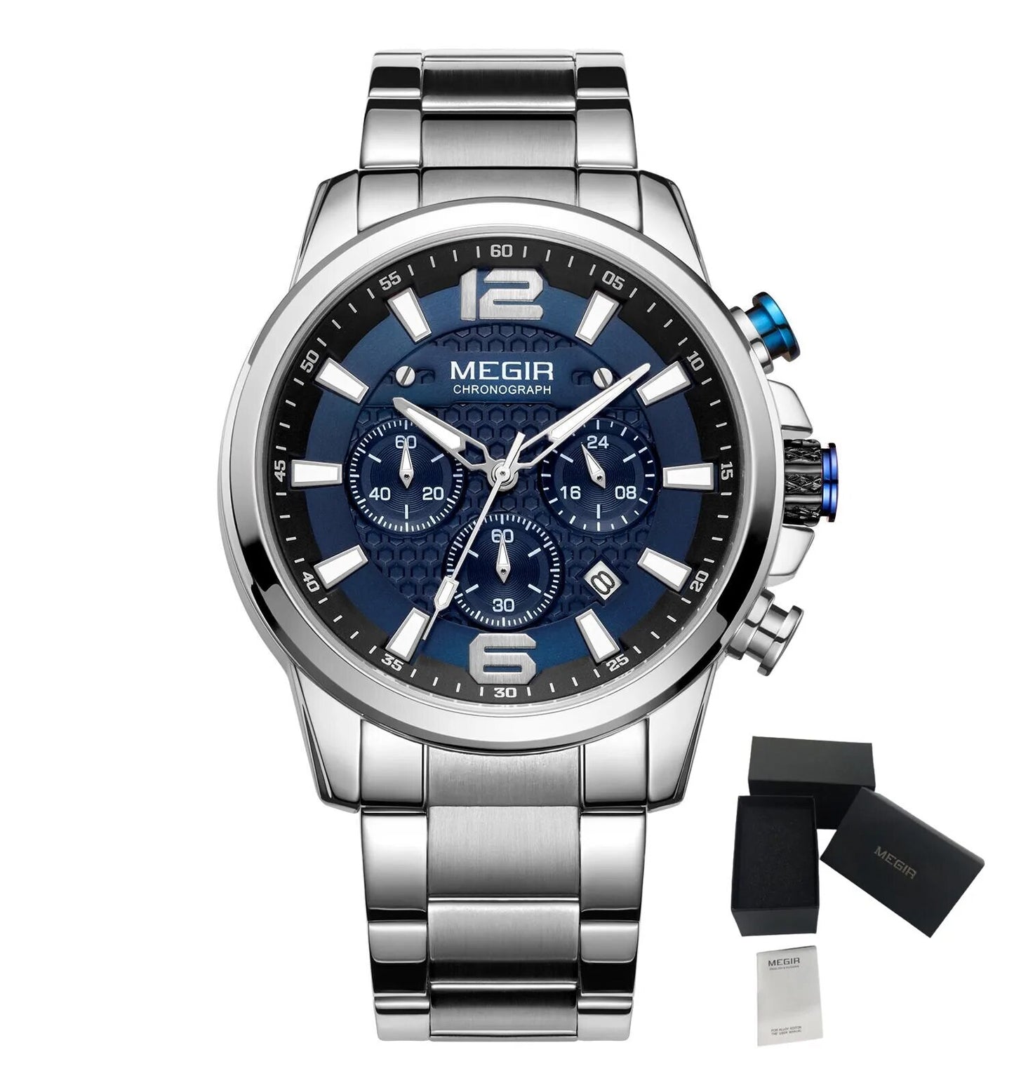 Men's quartz luminous waterproof monochrome watch - Velano