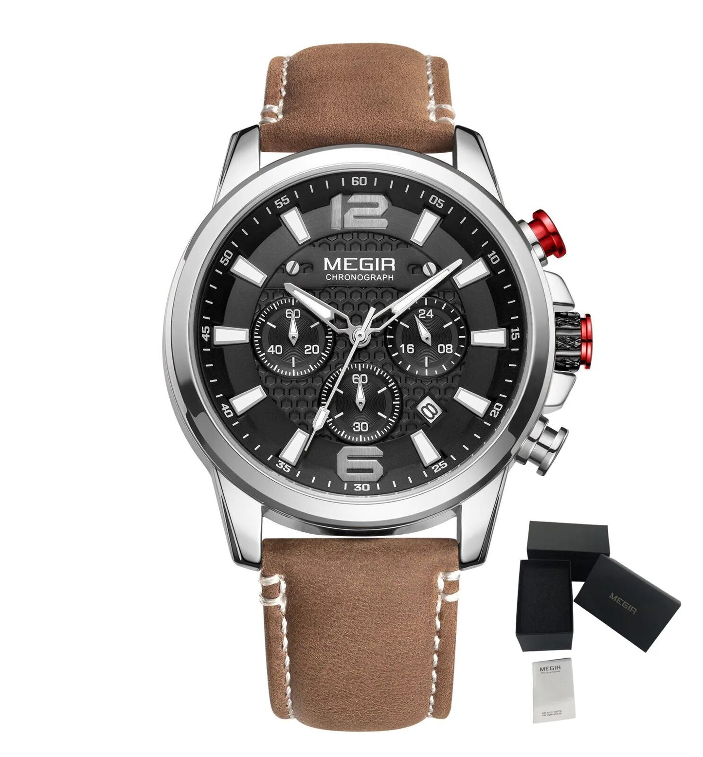 Men's quartz luminous waterproof monochrome watch - Velano