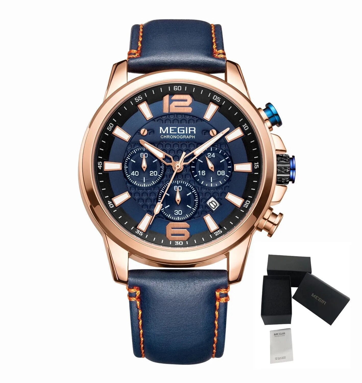 Men's quartz luminous waterproof monochrome watch - Velano