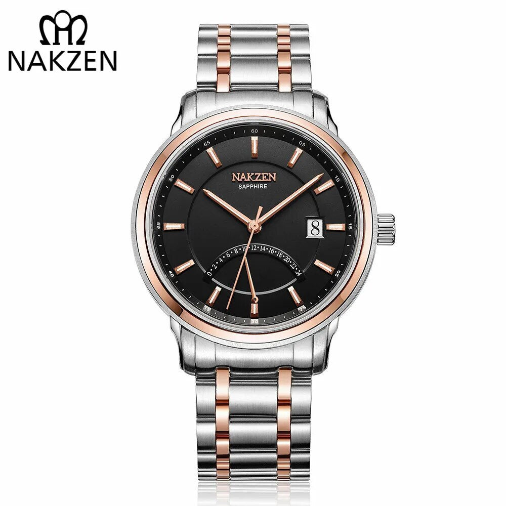 Crescent Shape Mens Quartz Watch Fashion Casual Waterproof Luxury - Velano