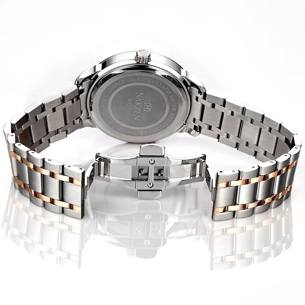 Crescent Shape Mens Quartz Watch Fashion Casual Waterproof Luxury - Velano