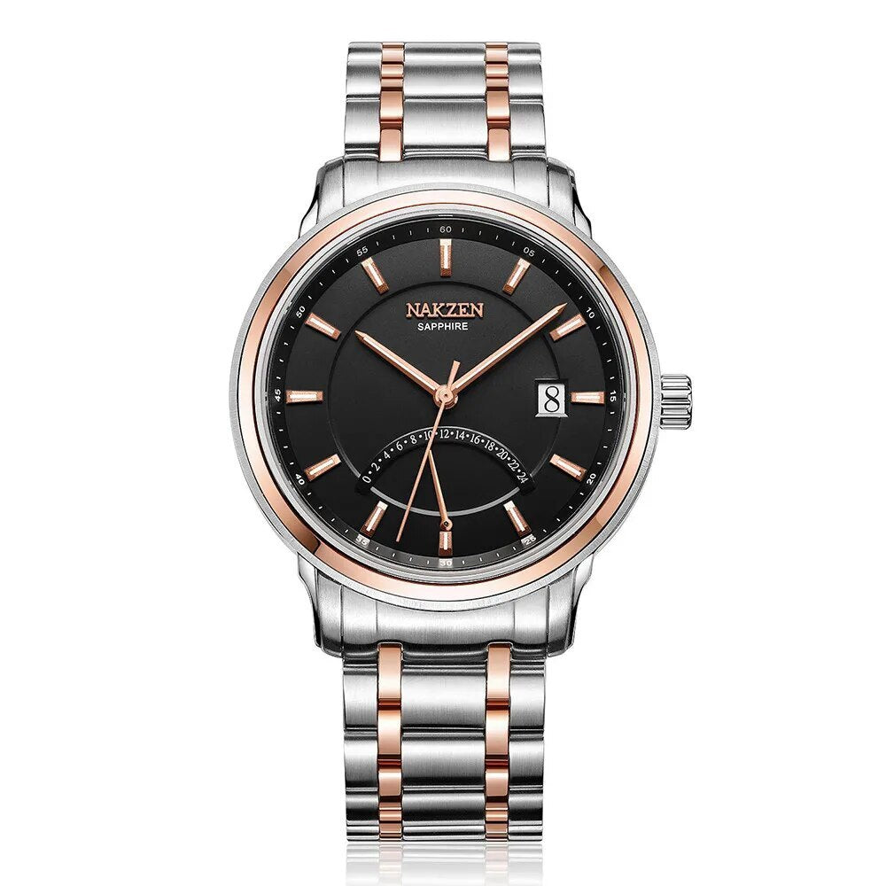 Crescent Shape Mens Quartz Watch Fashion Casual Waterproof Luxury - Velano