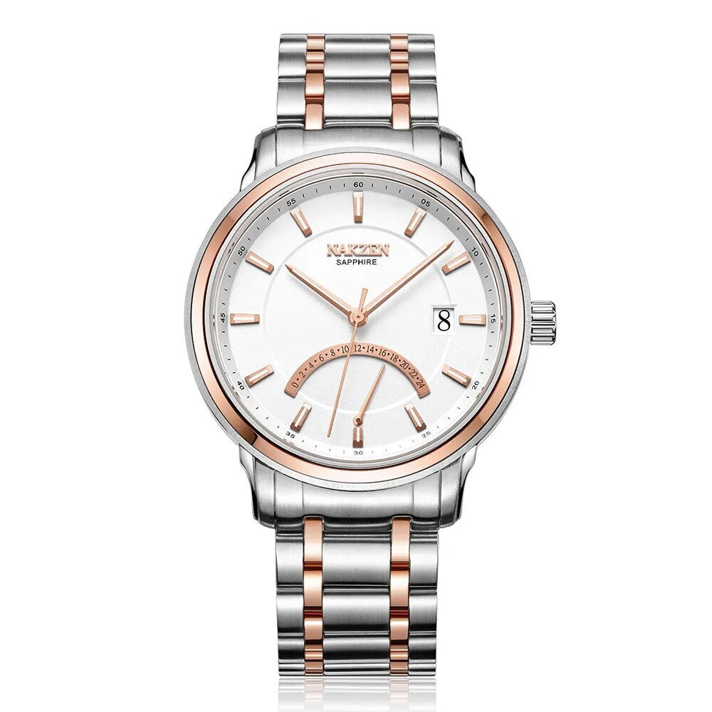 Crescent Shape Mens Quartz Watch Fashion Casual Waterproof Luxury - Velano