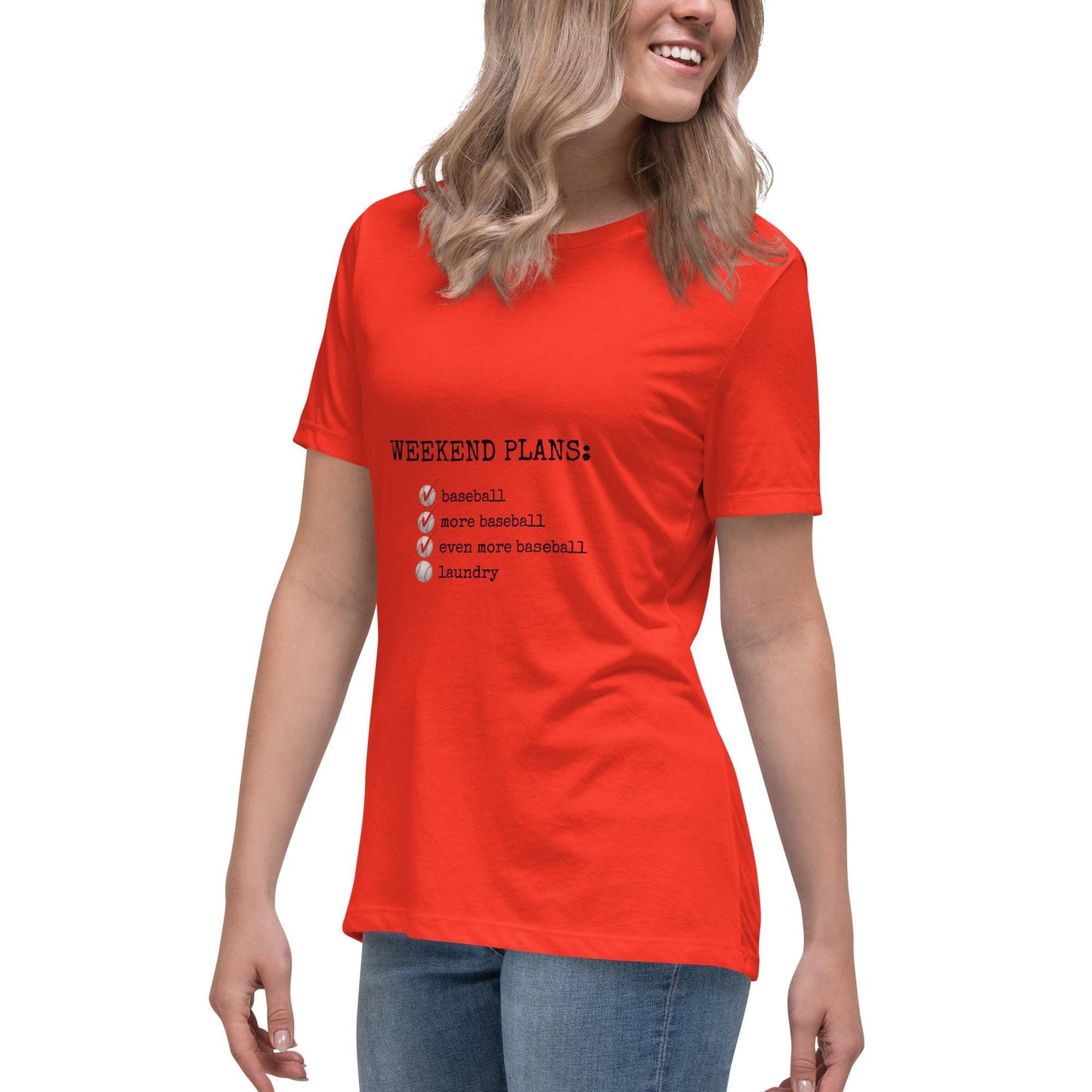 women's weekend plans tee