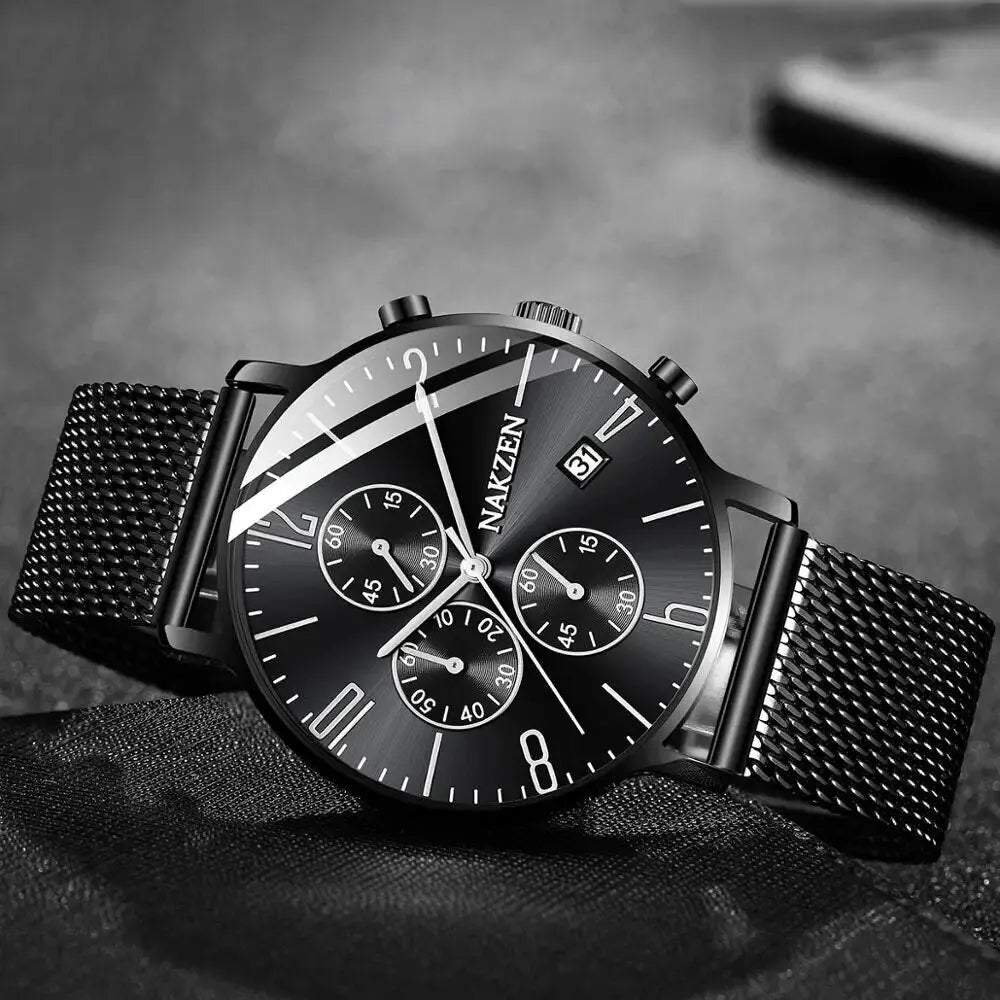 Mens luxury steel strap watch - Velano