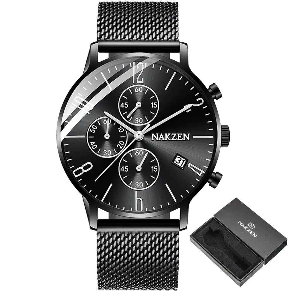 Mens luxury steel strap watch - Velano