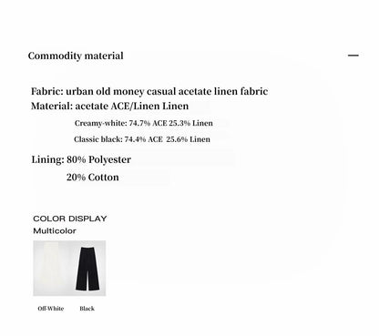 Linen old money casual pants - Velano