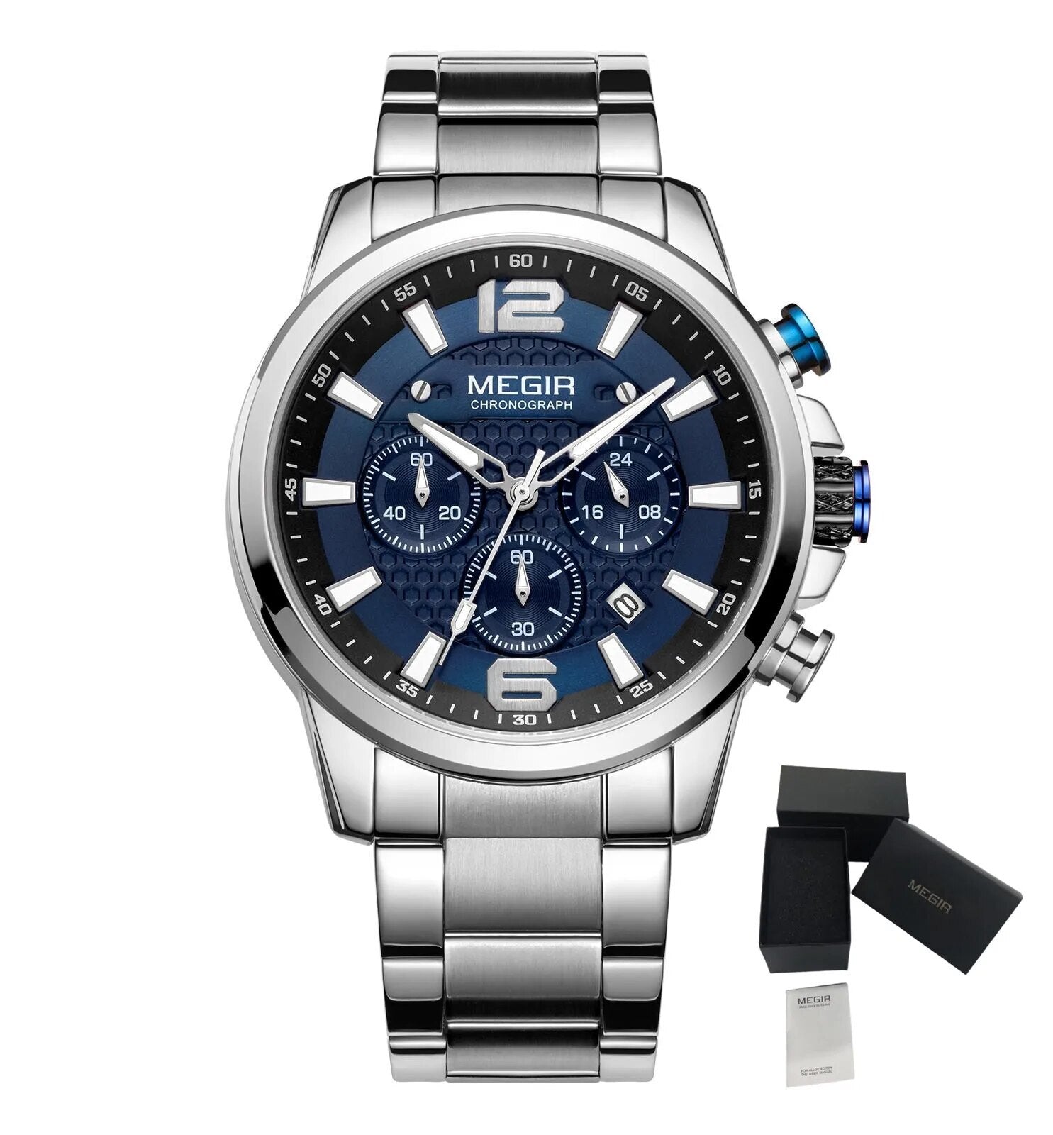 Men's quartz luminous waterproof monochrome watch - Velano