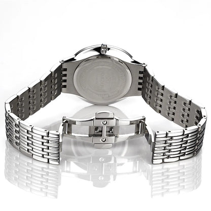 Mens luxury black and silver, gold and white watch - Velano