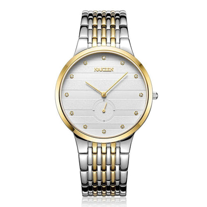 Mens luxury black and silver, gold and white watch - Velano