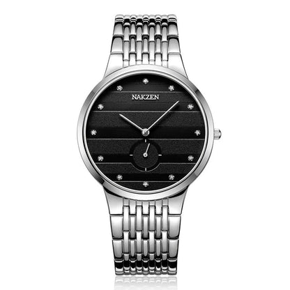 Mens luxury black and silver, gold and white watch - Velano