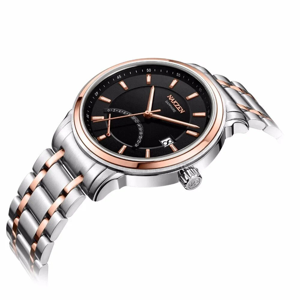 Crescent Shape Mens Quartz Watch Fashion Casual Waterproof Luxury - Velano