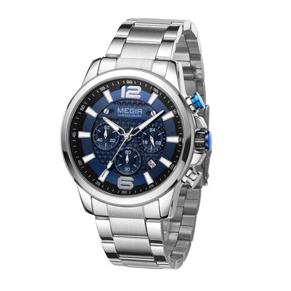 Men's quartz luminous waterproof monochrome watch - Velano