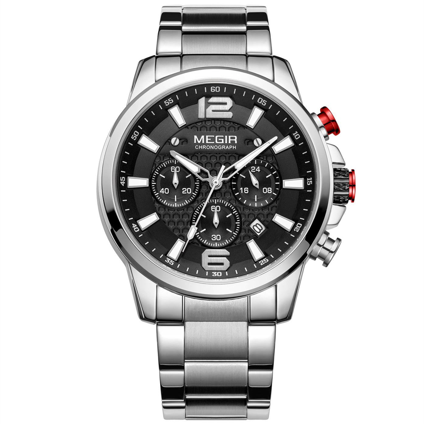 Men's quartz luminous waterproof monochrome watch - Velano