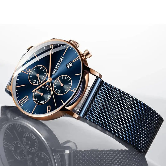 Mens luxury steel strap watch - Velano