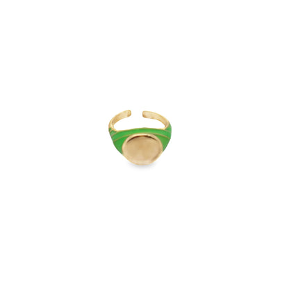 Enamel Ring Adjustable Stackable Rings - Velano