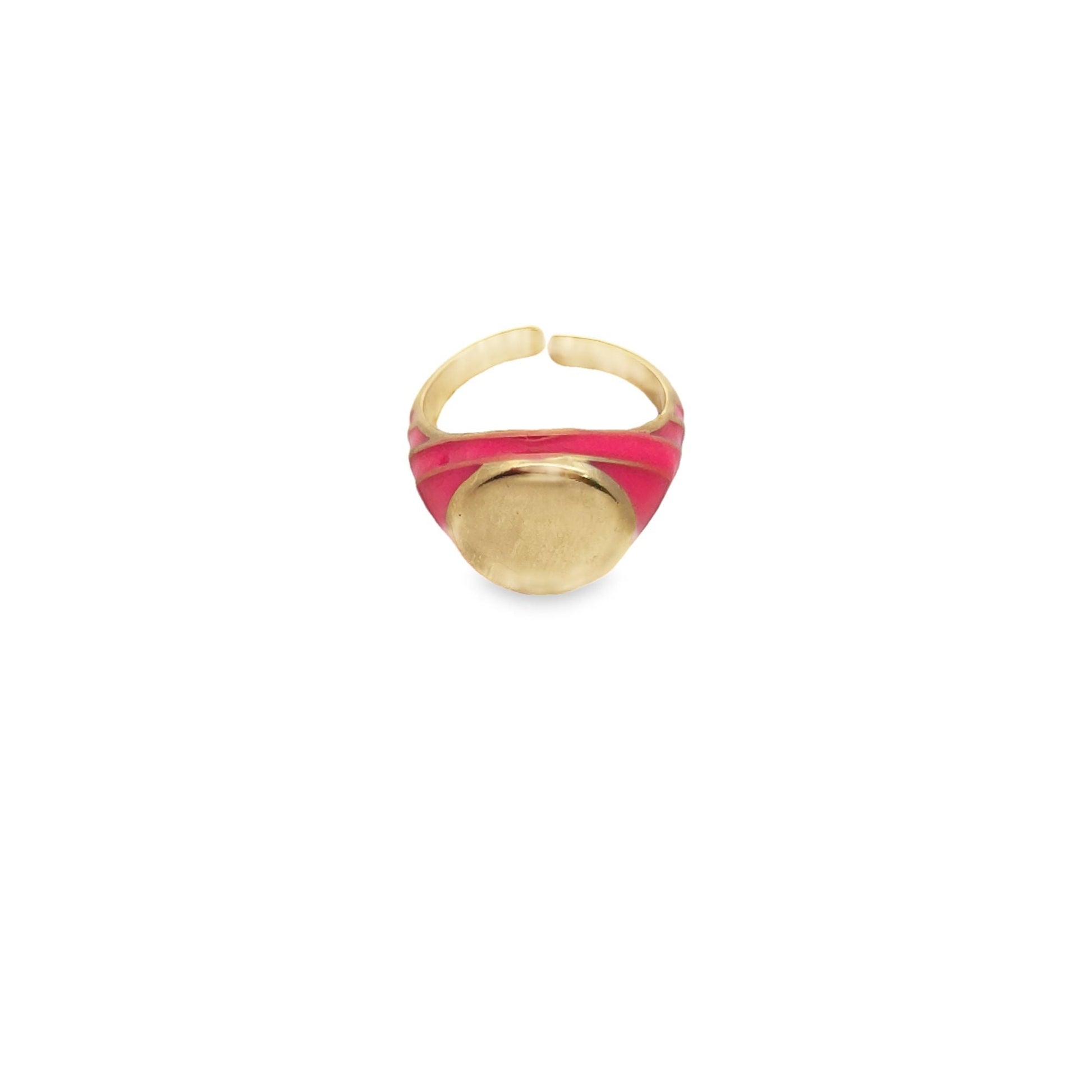 Enamel Ring Adjustable Stackable Rings - Velano