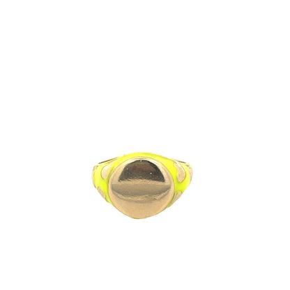 Enamel Ring Adjustable Stackable Rings - Velano