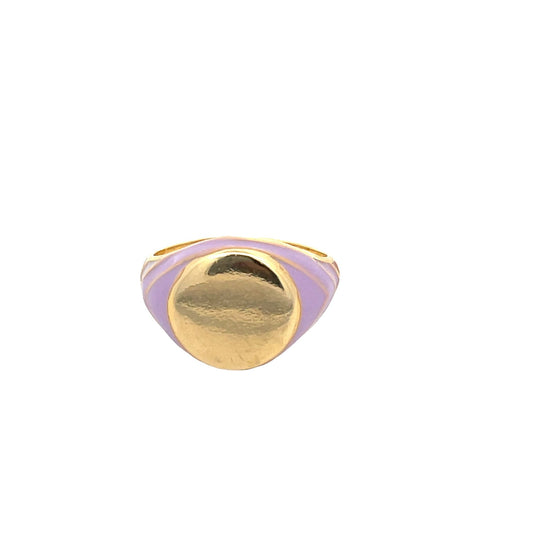 Enamel Ring Adjustable Stackable Rings - Velano