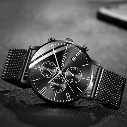 Mens luxury steel strap watch - Velano