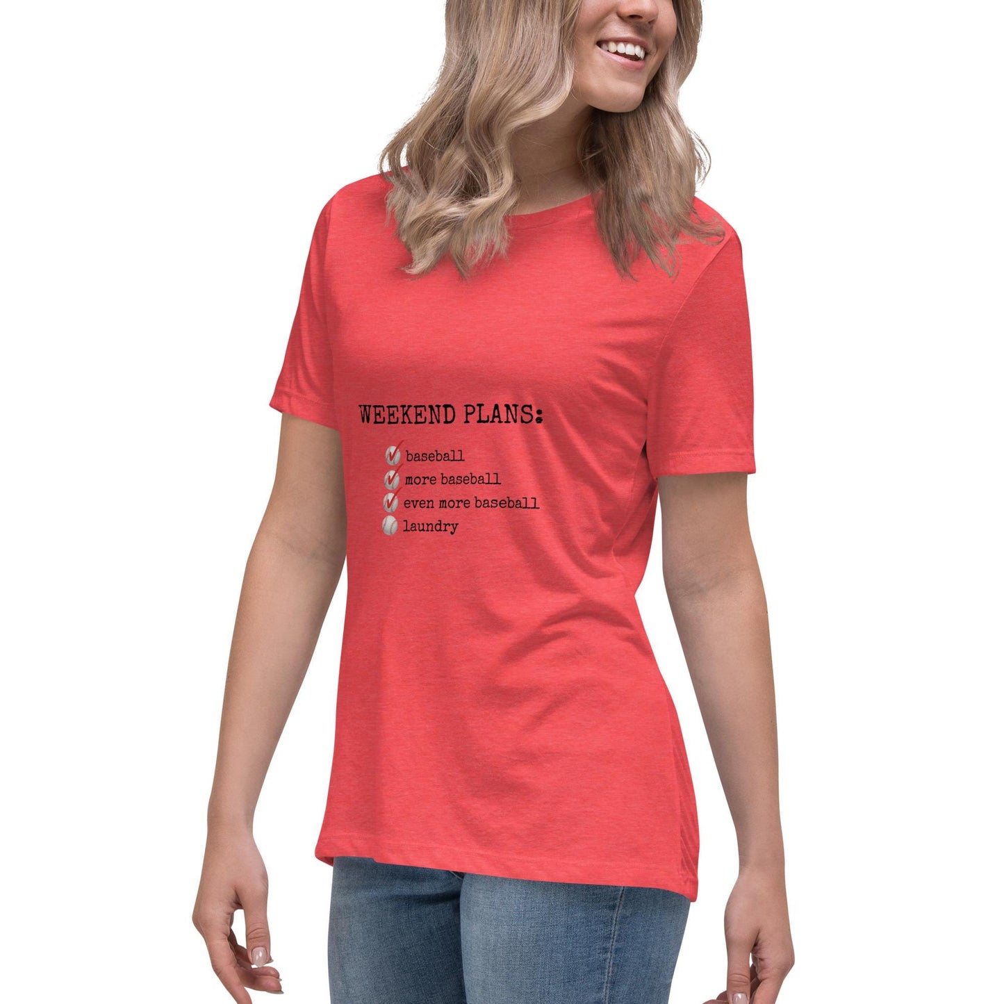 women's weekend plans tee