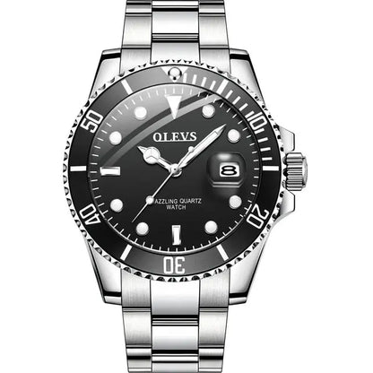 Luxury Mens Fashion Green Dial steel watch - Velano